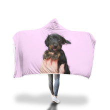 Charger l&#39;image dans la galerie, Couverture Personnalisable avec Capuche - Peinture de Chien