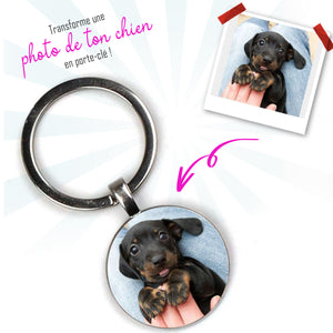 Porte-clé Personnalisable - Photo de Chien