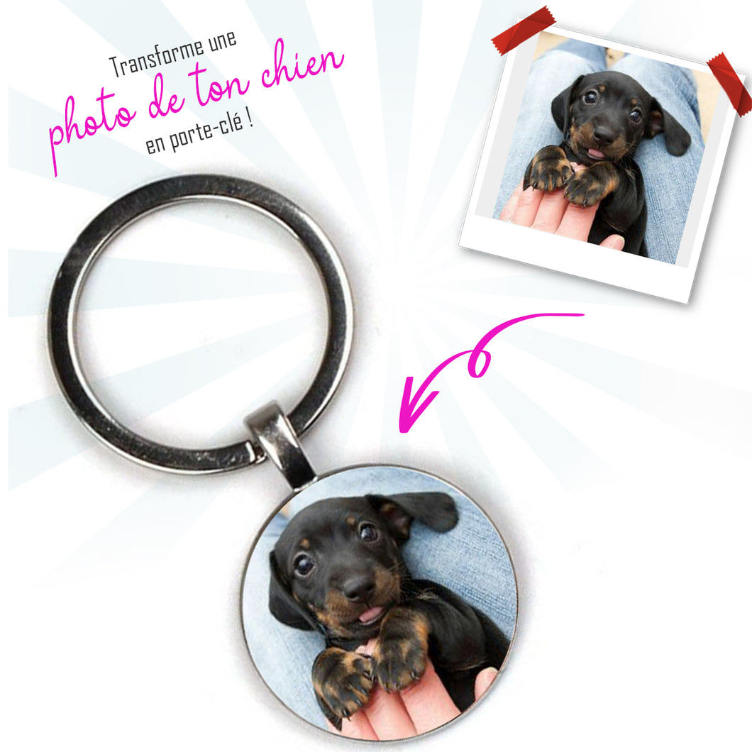 Porte-clé Personnalisable - Photo de Chien