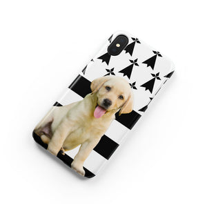 Coque pour smartphone Personnalisable - Chien Breton -Cop