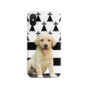 Coque pour smartphone Personnalisable - Chien Breton -Cop