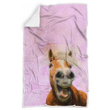 Charger l&#39;image dans la galerie, Couverture Polaire Personnalisable avec Cheval