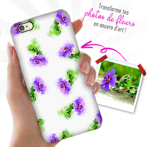 Coque pour smartphone Personnalisable - Motif fleural